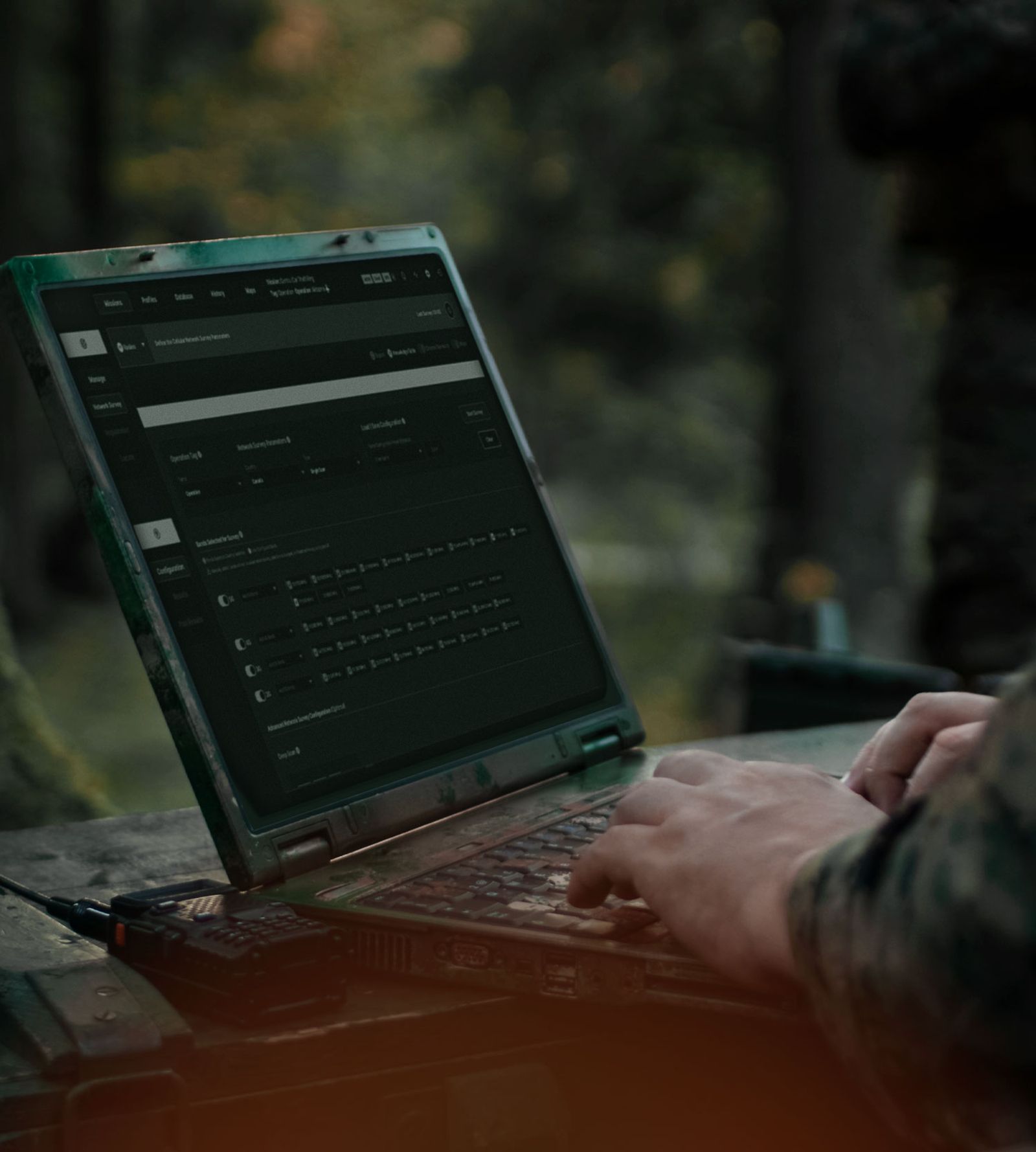 Mission control with sensor displays