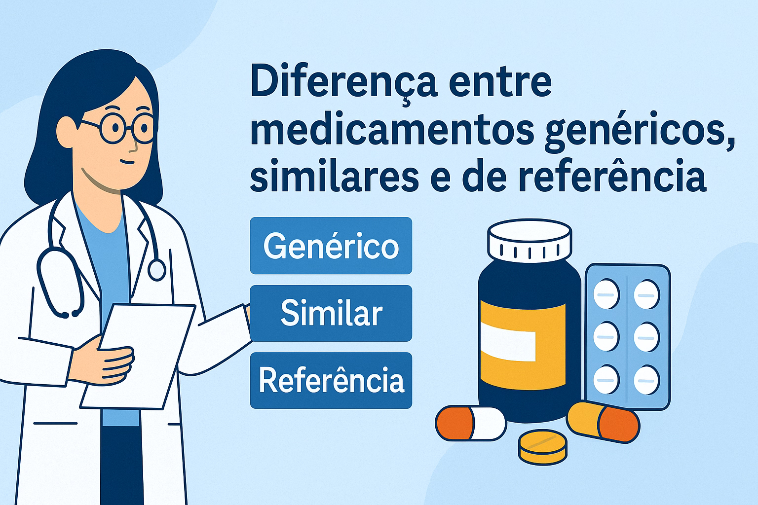 Diferença entre medicamentos genéricos, similares e de referência: o que você precisa saber antes de comprar