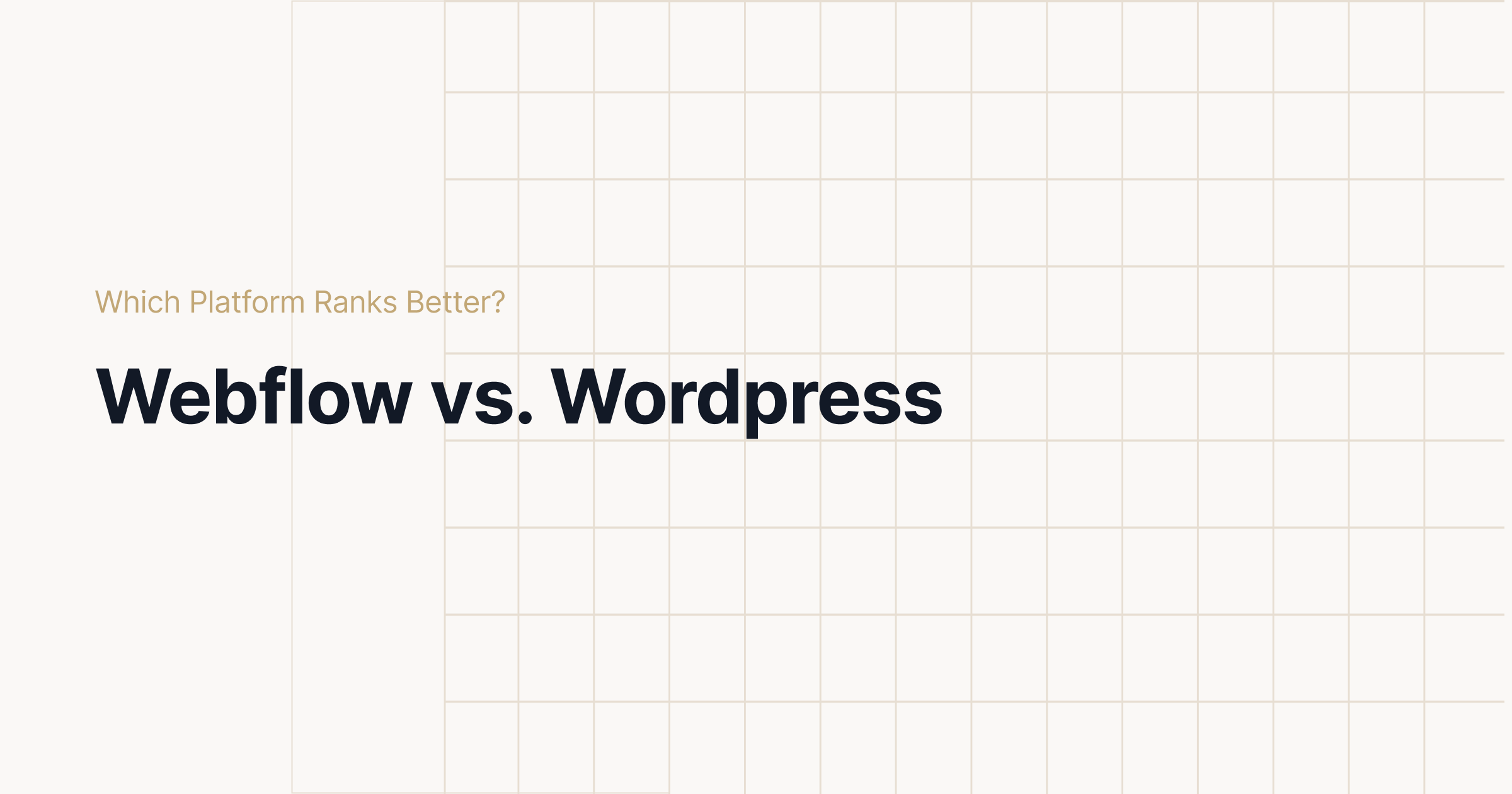 Webflow vs WordPress for SEO: Which Platform Ranks Better?
