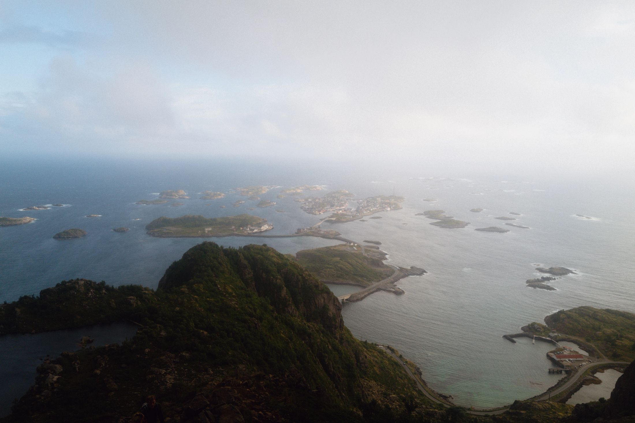 View from above Henningsvær