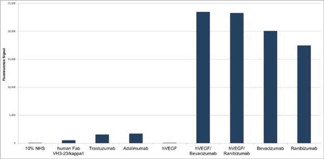 Human Anti-Ranibizumab Antibody specificity titration ELISA