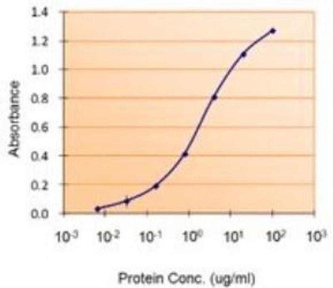 ELISA: Lactoferrin Antibody [NBP1-05027] - (5ug/ml) as the reporter with the capture rabbit antibody (5ug/ml)