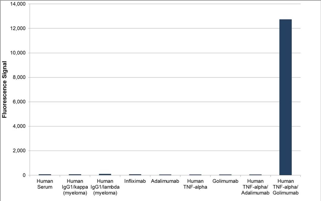 Human anti golimumab (drug/target complex) specificity ELISA