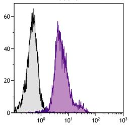 BALB/c mouse splenocytes were stained with Rat Anti-Mouse CD11a-FITC (Cat. No. 98-627).