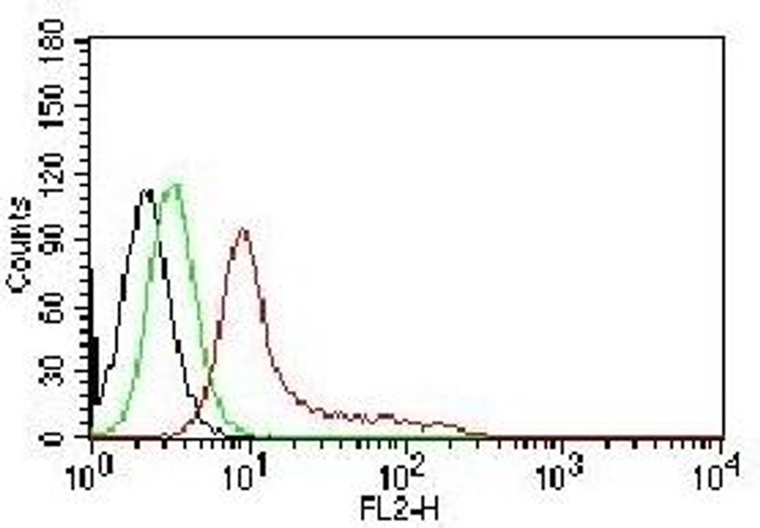 Flow cytometric analysis of K562 Cells using XRCC6 (phospho-70) antibody