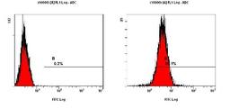 Flow Cytometry: Nestin Antibody (10C2) [NB300-266] - Staining of NTERA-2 cells using NB300-266 at a 1:50 dilution detected using DyLight-488 conjugated goat anti-mouse IgG secondary antibody.