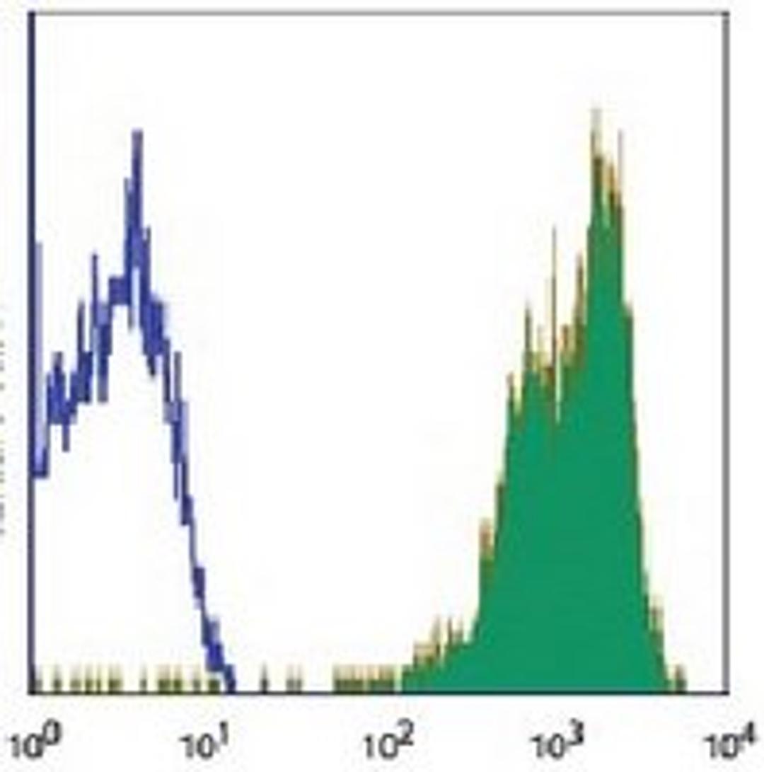 Flow cytometric analysis of human peripheral blood lymphocytes using CD81 antibody (PE)