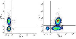 Figure A. Mouse anti Human CD3. Figure B. Mouse anti Human CD3 and Mouse anti Human CD46. 