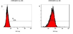 Flow Cytometry: SOX2 Antibody [NB110-37235] - Staining of NTERA-2 cells using NB110-37235 at a 1:50 dilution detected using Dylight-488 conjugated goat anti-rabbit IgG secondary antibody.