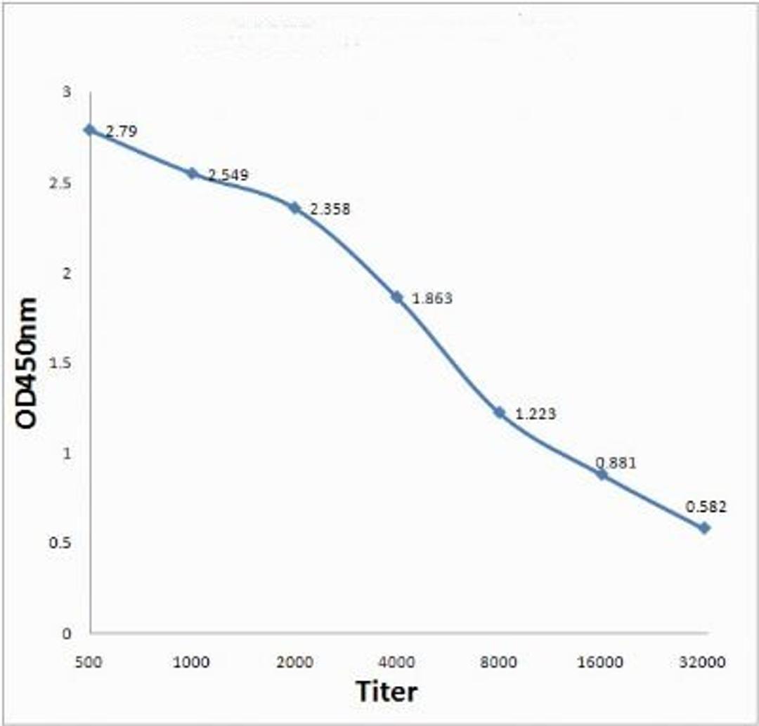 Line graph illustrates about the Ag-Ab reactions using different concentrations of antigen and serial dilutions of Streptomycin antibody