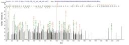 Based on the SEQUEST from database of E.coli host and target protein, the LC-MS/MS Analysis result of CSB-EP002600MO could indicate that this peptide derived from E.coli-expressed Mus musculus (Mouse) Bcat1.