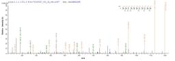 Based on the SEQUEST from database of E.coli host and target protein, the LC-MS/MS Analysis result of CSB-EP622514HU could indicate that this peptide derived from E.coli-expressed Homo sapiens (Human) POU4F2.