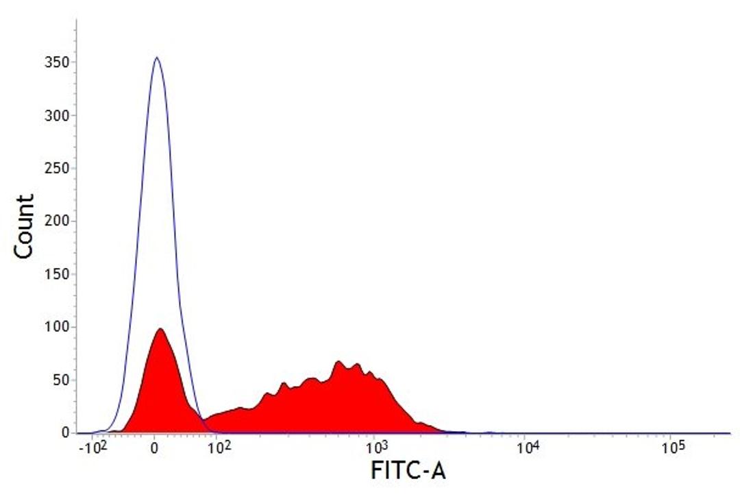 Staining of chicken peripheral blood cells with Mouse anti Chicken CD41/61 