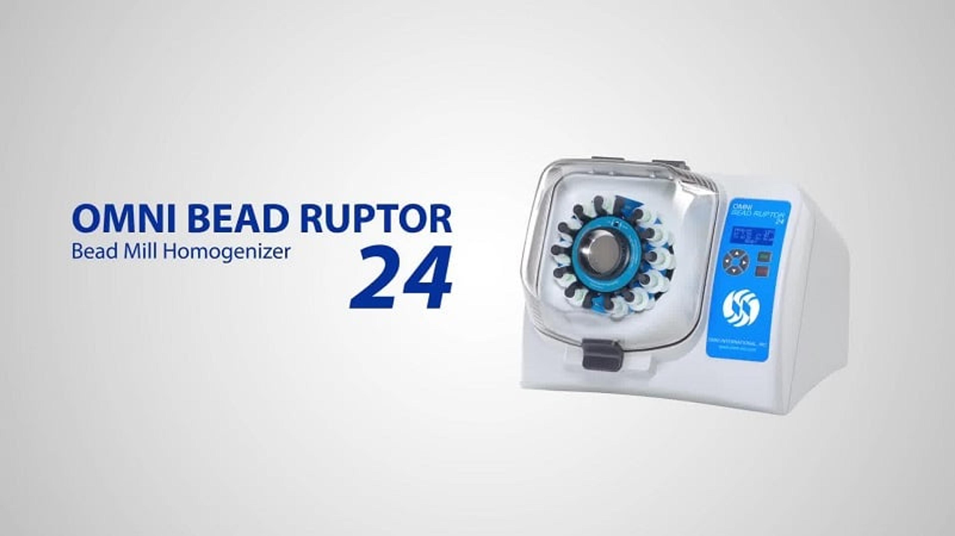 Omni Bead Ruptor 24 - Bead Mill Homogenizer Omni Bead Ruptor 24 - Bead Mill Homogenizer