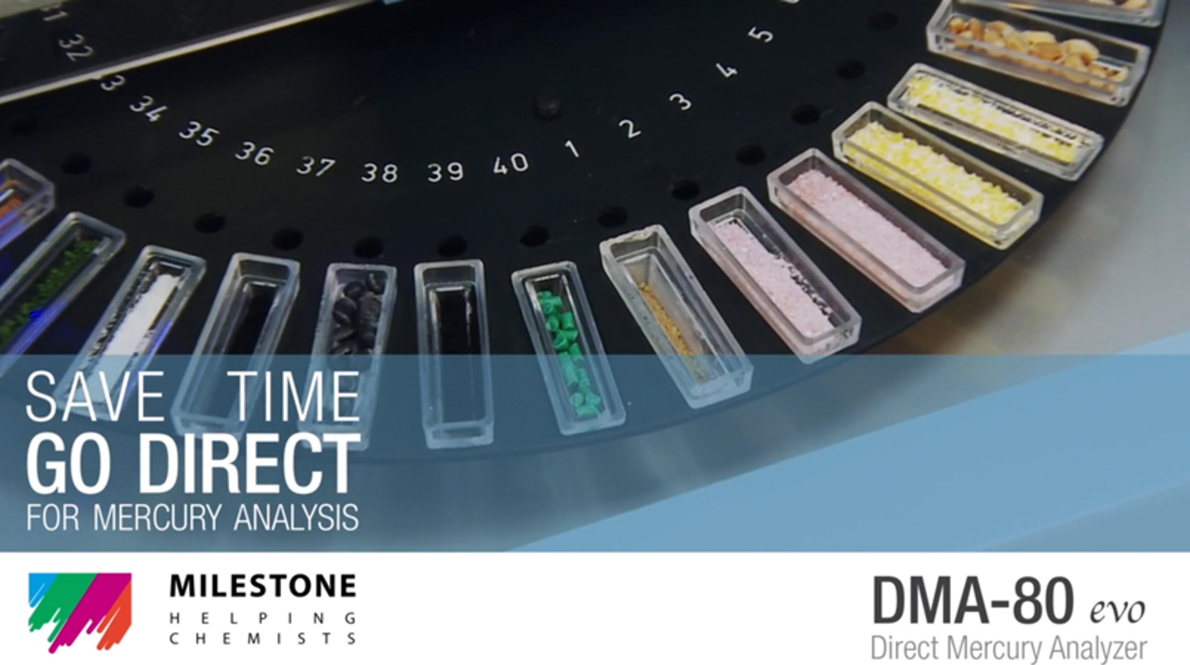 Save time, go direct for mercury analysis Save time, go direct for mercury analysis