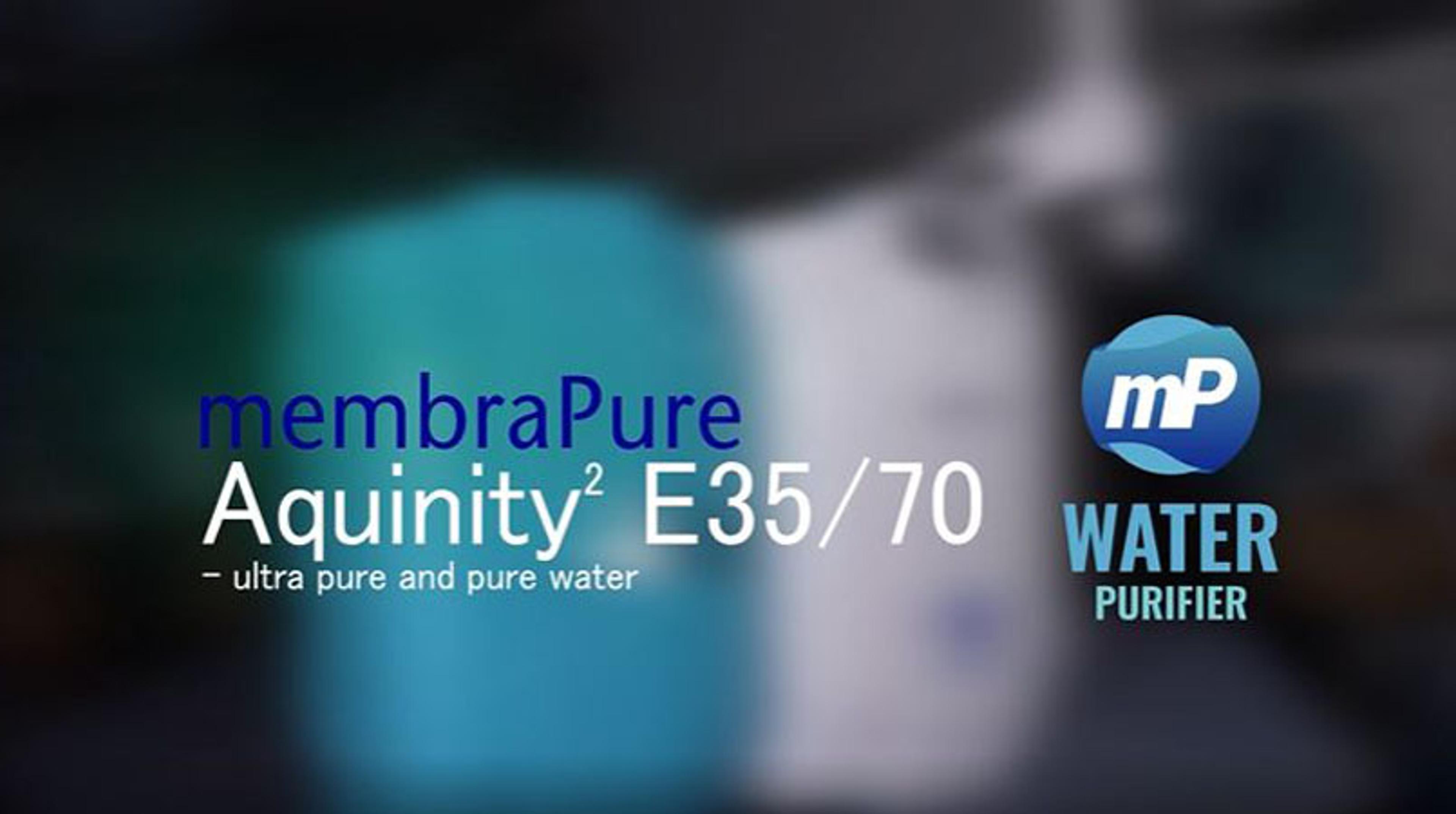 Aquinity E35/70: The water purification system Aquinity E35/70: The water purification system