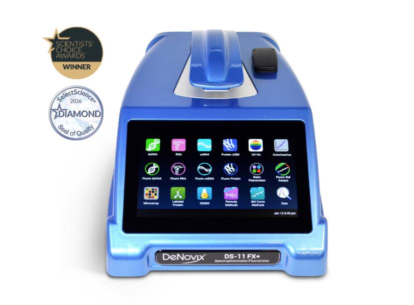 The DS-11 Series Spectrophotometer / Fluorometer has earned a Diamond Seal of Quality