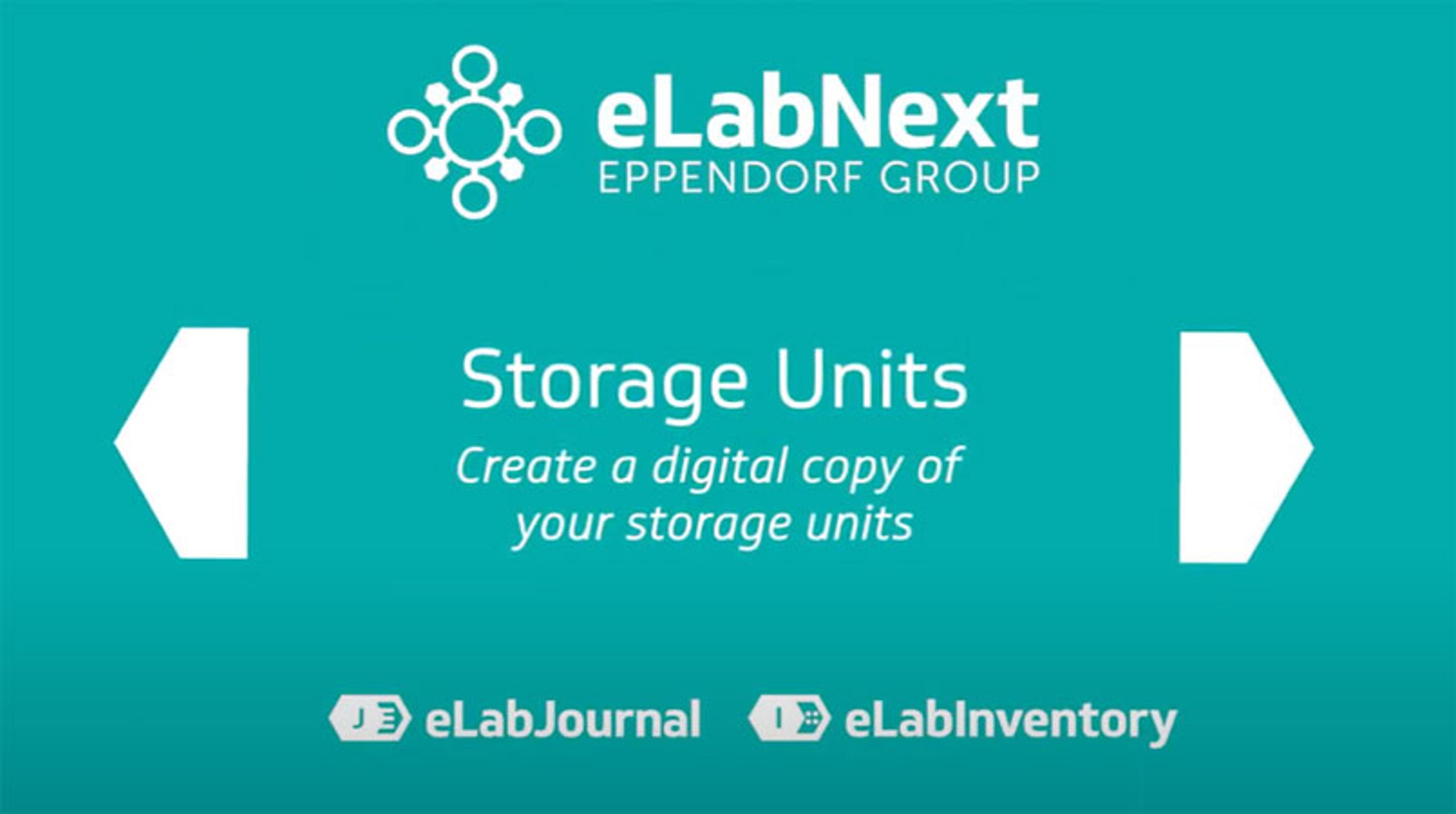 Set up storage units in the eLabInventory and eLabJournal Set up storage units in the eLabInventory and eLabJournal