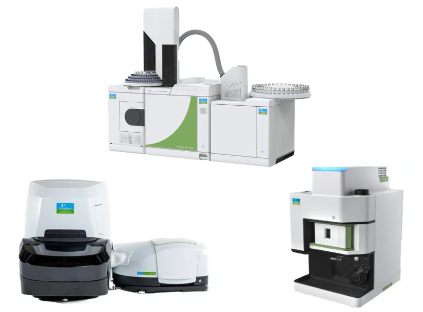 Clarus® Nova GC, Avio® 3000 ICP-OES, and Spotlight™ Aurora-I FTIR Microscope