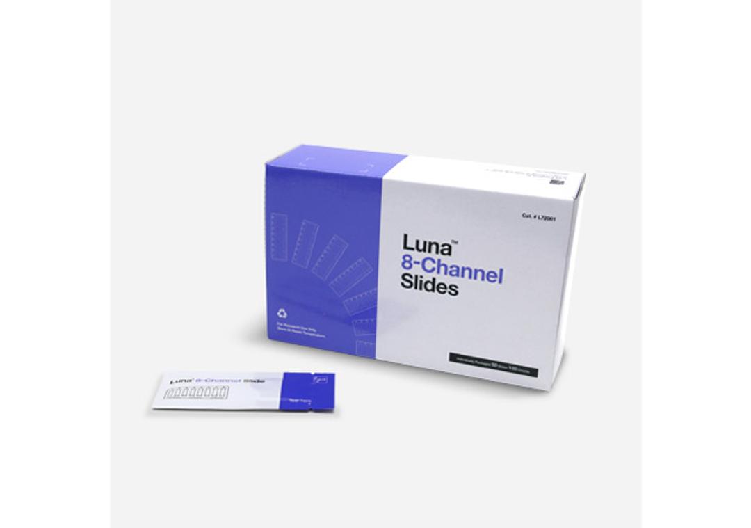 The disposable LUNA™ 8-Channel Slide 
