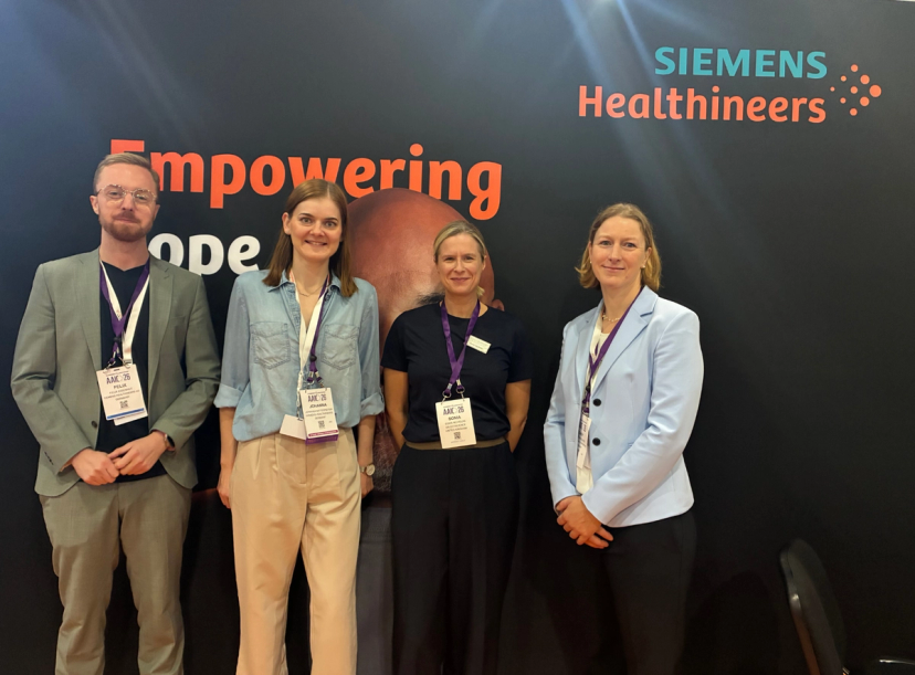 Sonia Nicholas with the Siemens Healthineers team at AAIC 2026