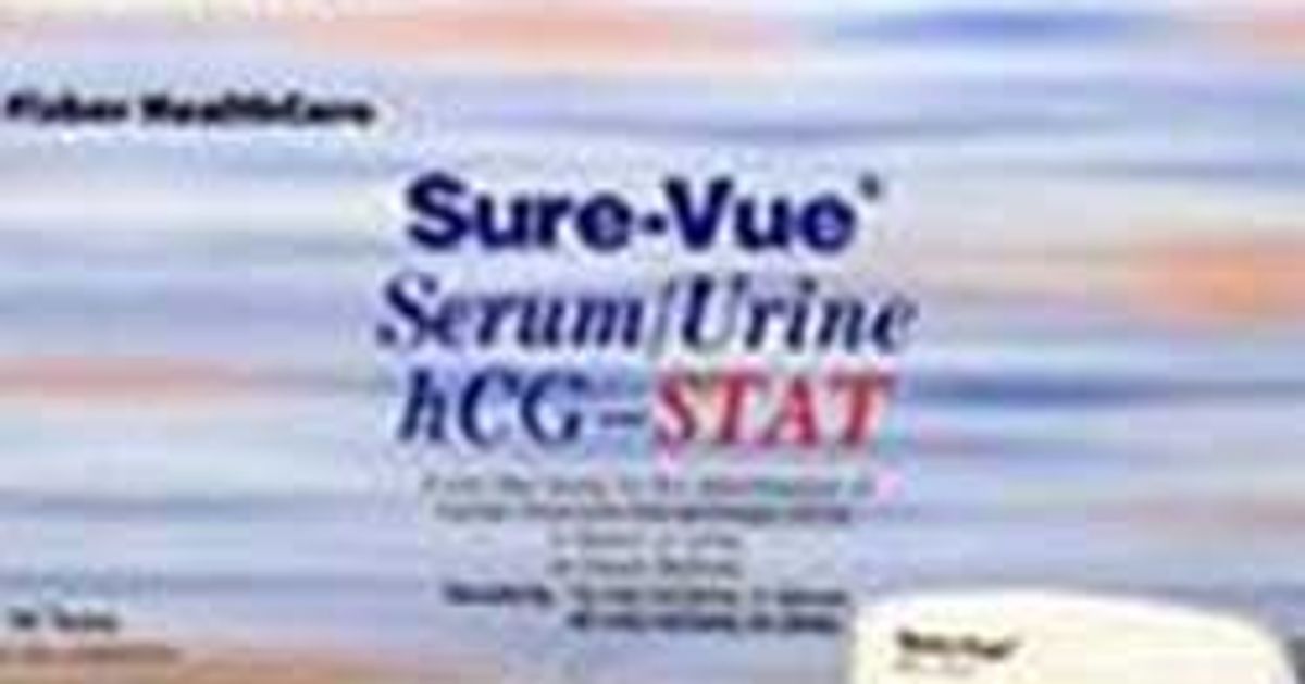 Sure Vue Rpr Package Insert Buy Human Chorionic Gonadotropin (hCG)Sure-Vue STAT Serum/Urine hCG ...