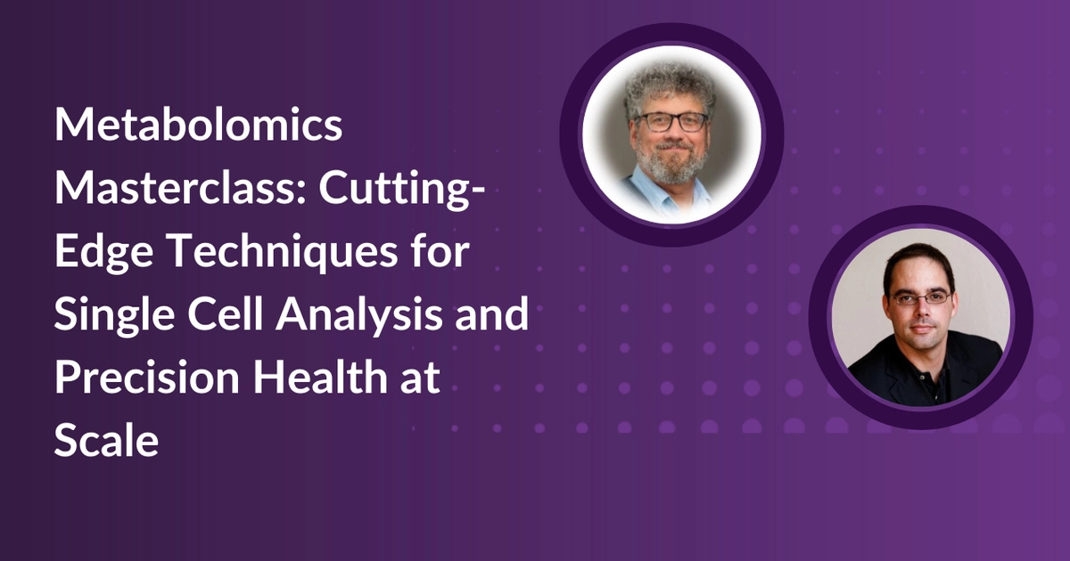 Metabolomics Masterclass CuttingEdge Techniques for Single Cell