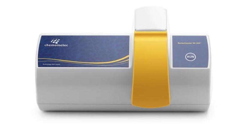 Photo of the NucleoCounter® NC-200™ automated cell counter from ChemoMetec