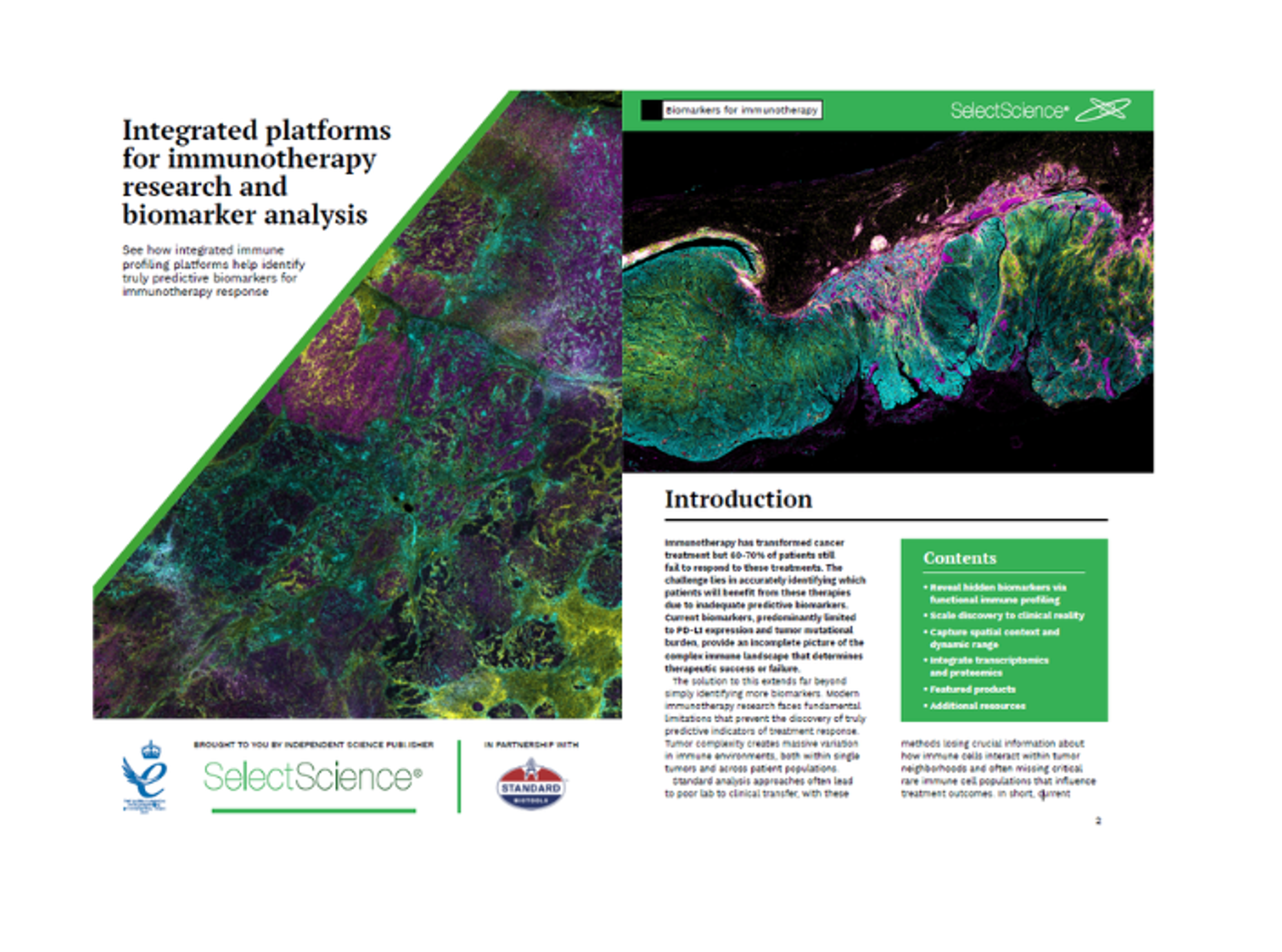 Integrated platforms for immunotherapy research and biomarker analysis - SelectScience guide