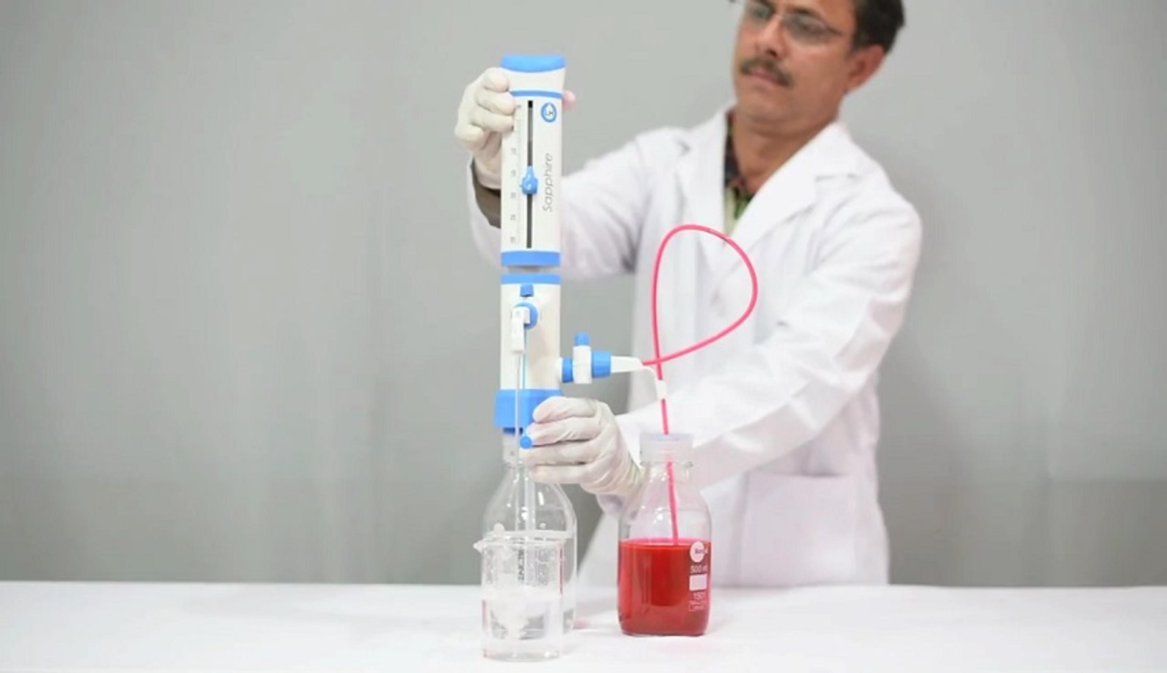 LH Sapphire - The World's First Bottle Top Dispenser with Dual Inlet Technology LH Sapphire - The World's First Bottle Top Dispenser with Dual Inlet Technology