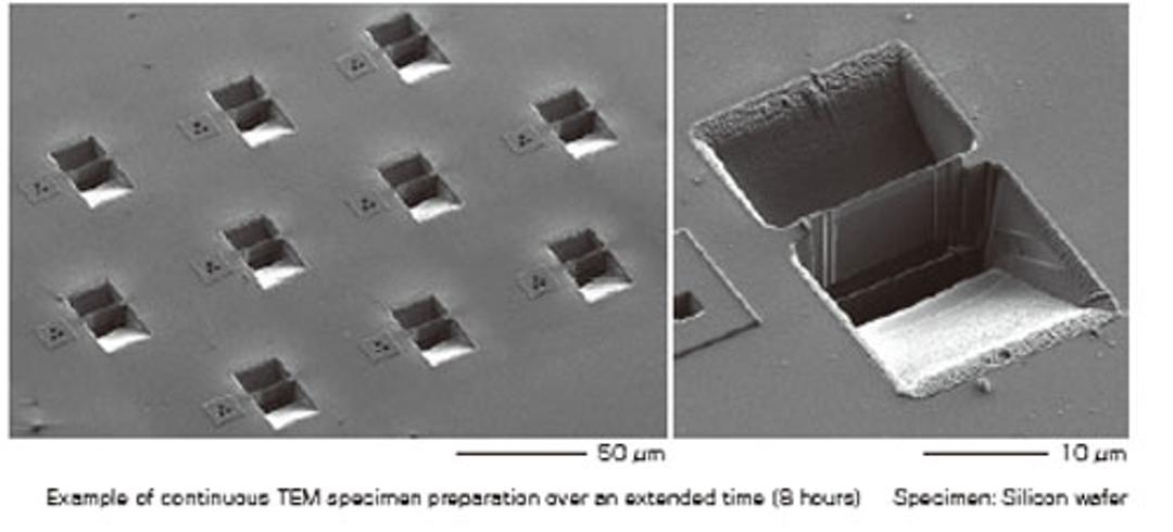 FIB Created TEM Specimen Preparation - Silicon Wafer