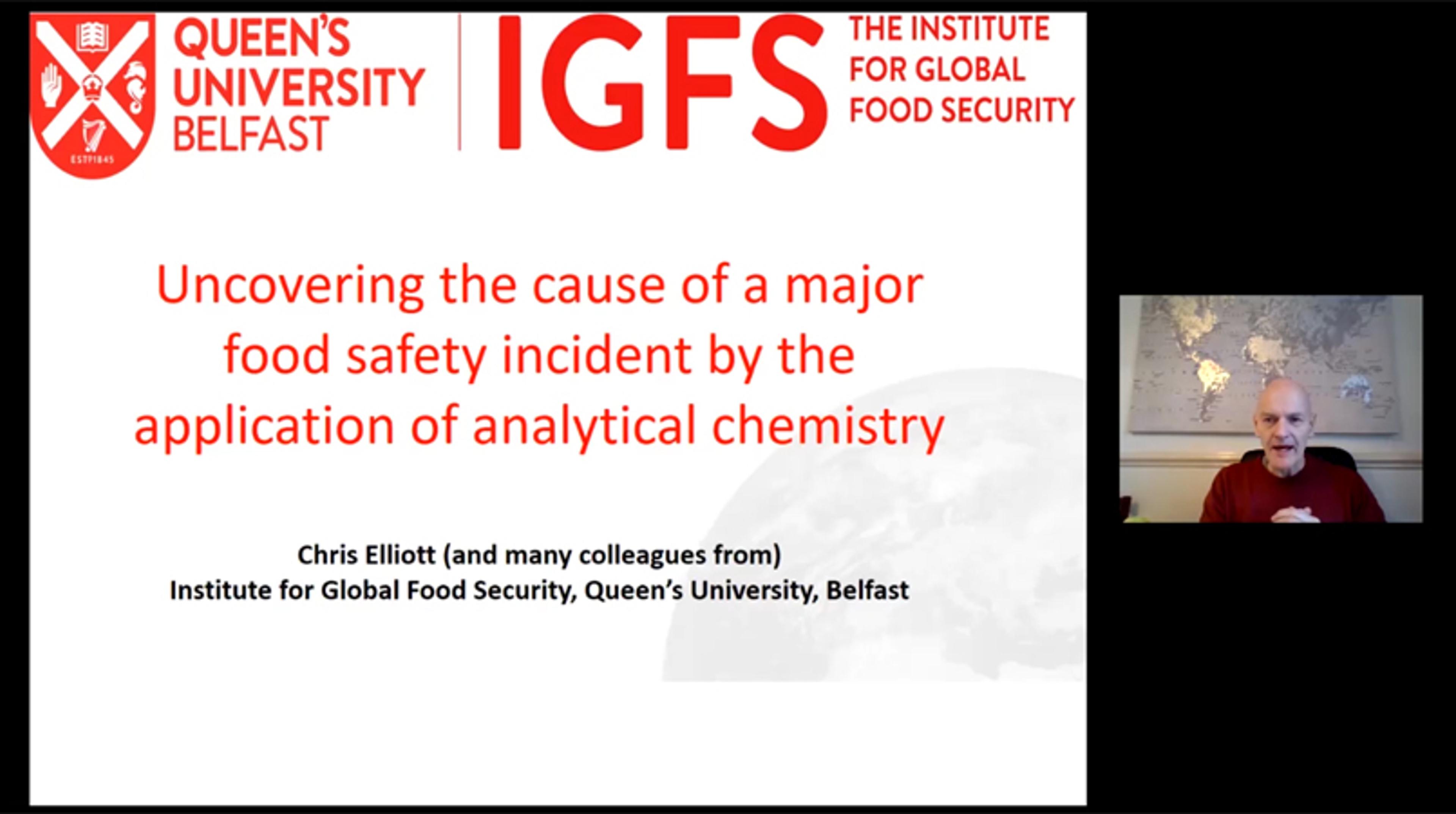 Uncovering the cause of a major food safety incident by the application of analytical chemistry Uncovering the cause of a major food safety incident by the application of analytical chemistry