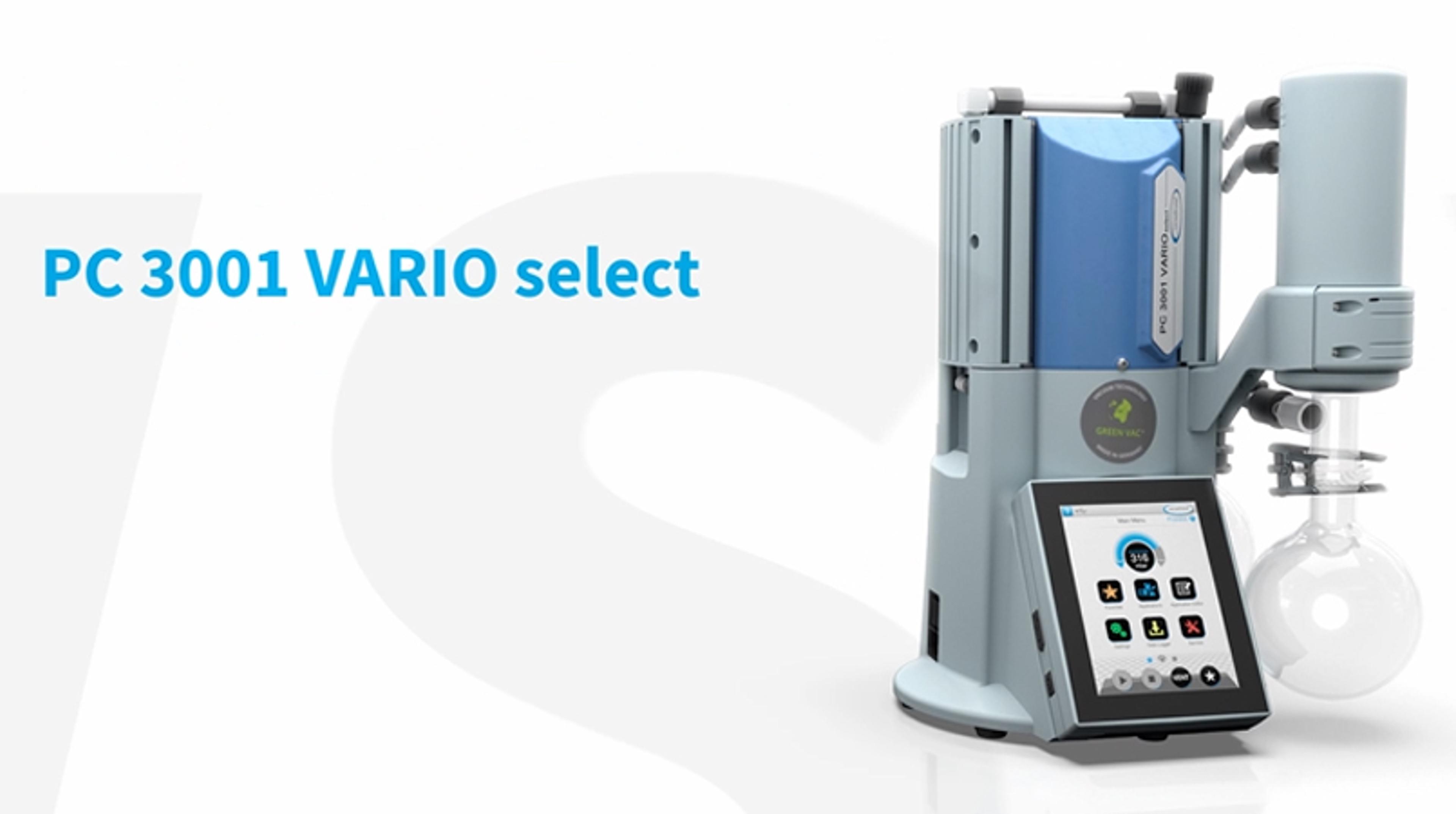 PC 3001 VARIO select: Diaphragm vacuum technology PC 3001 VARIO select: Diaphragm vacuum technology