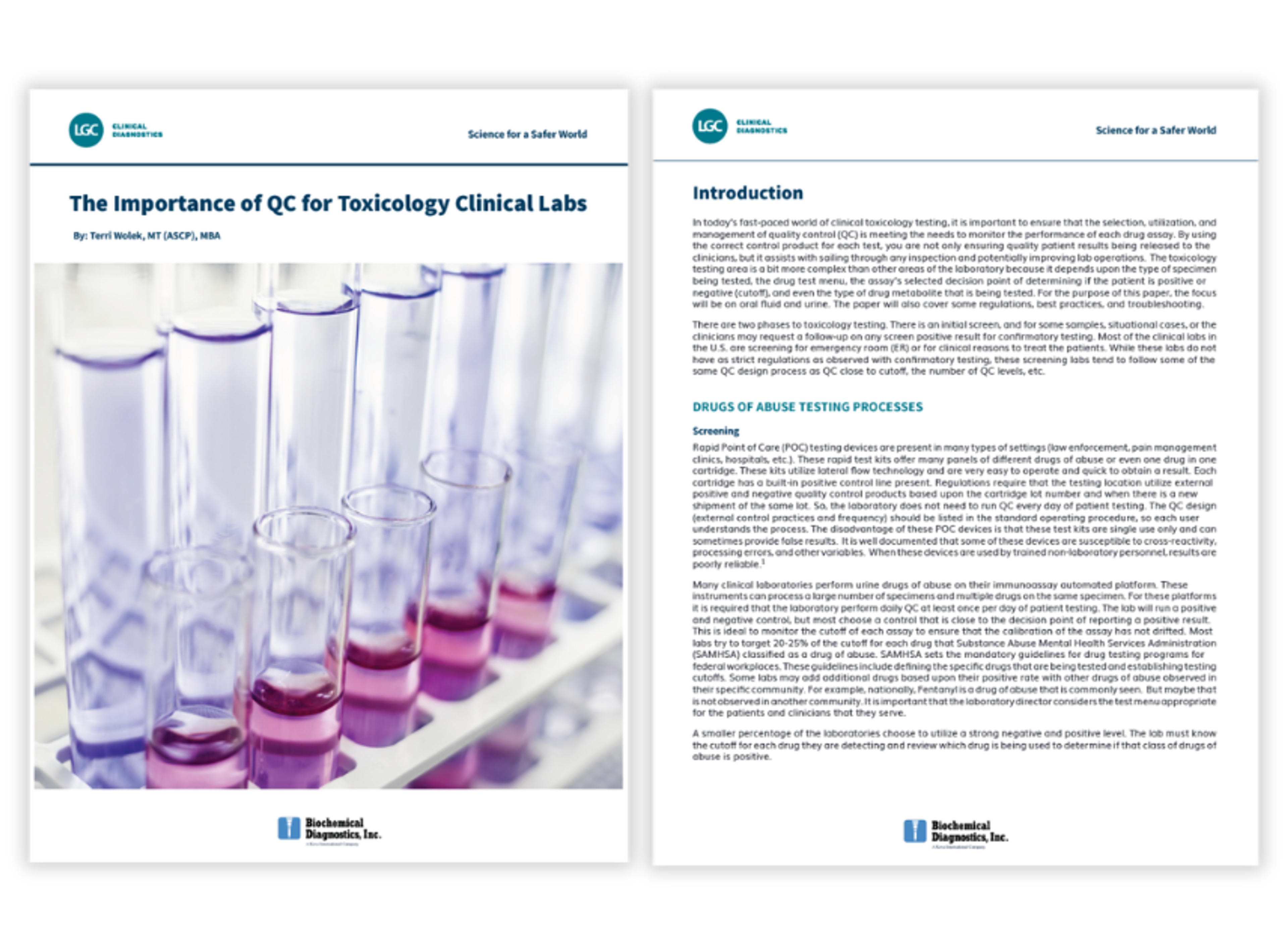 The importance of QC for toxicology clinical labs whitepaper screenshot