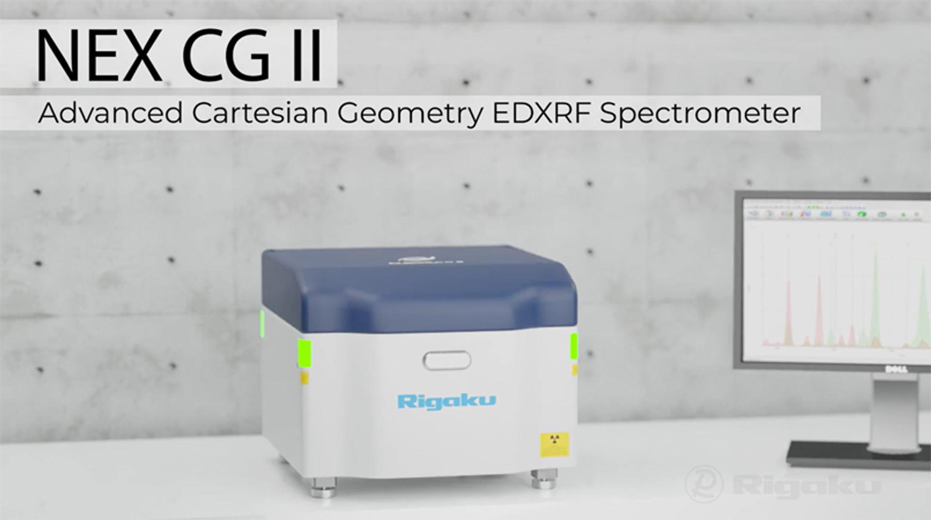 Rigaku NEX CG II Cartesian Geometry EDXRF Spectrometer