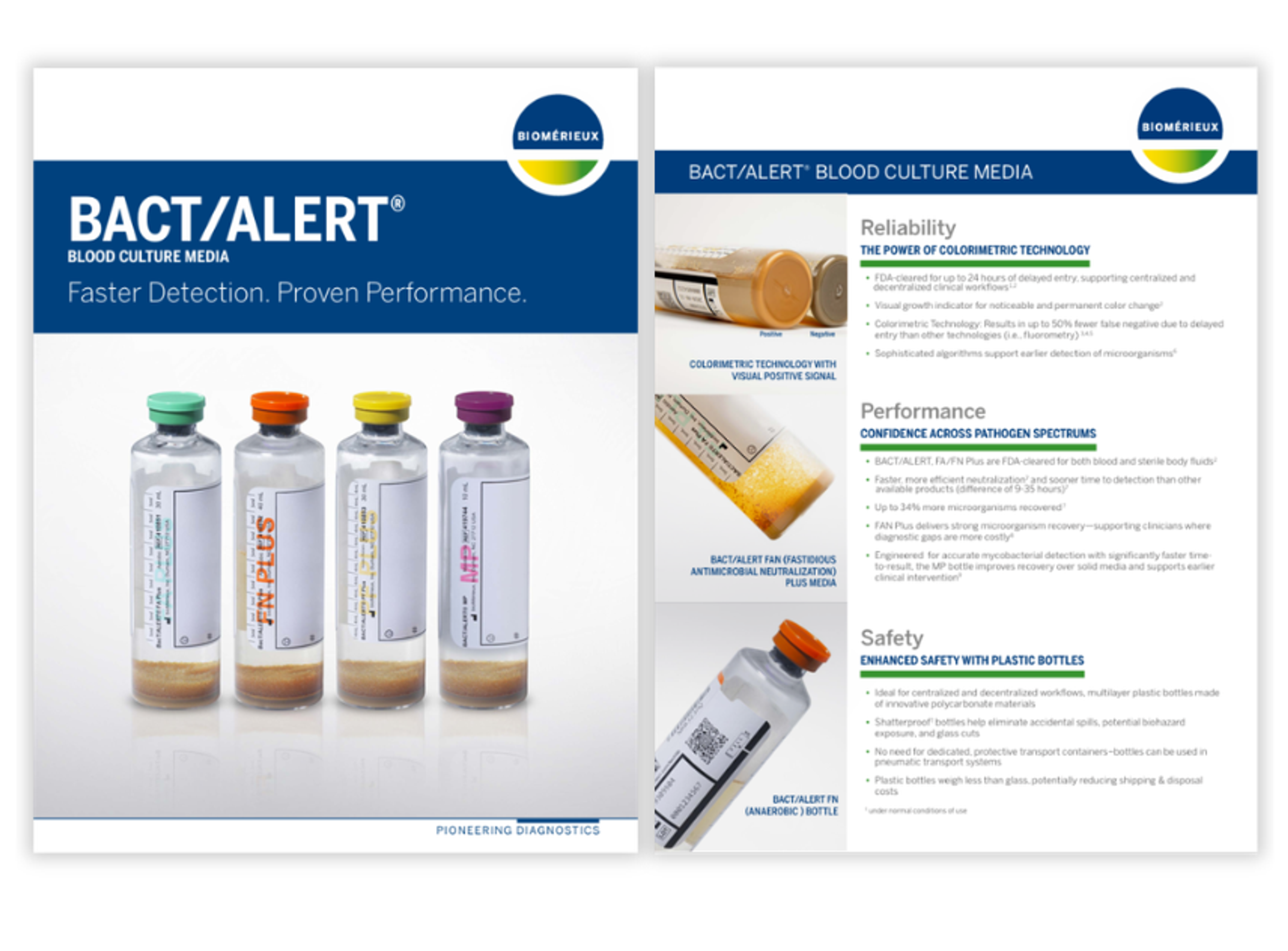 bioMérieux blood culture bottles support faster detection, improved recovery and streamlined clinical microbiology workflows