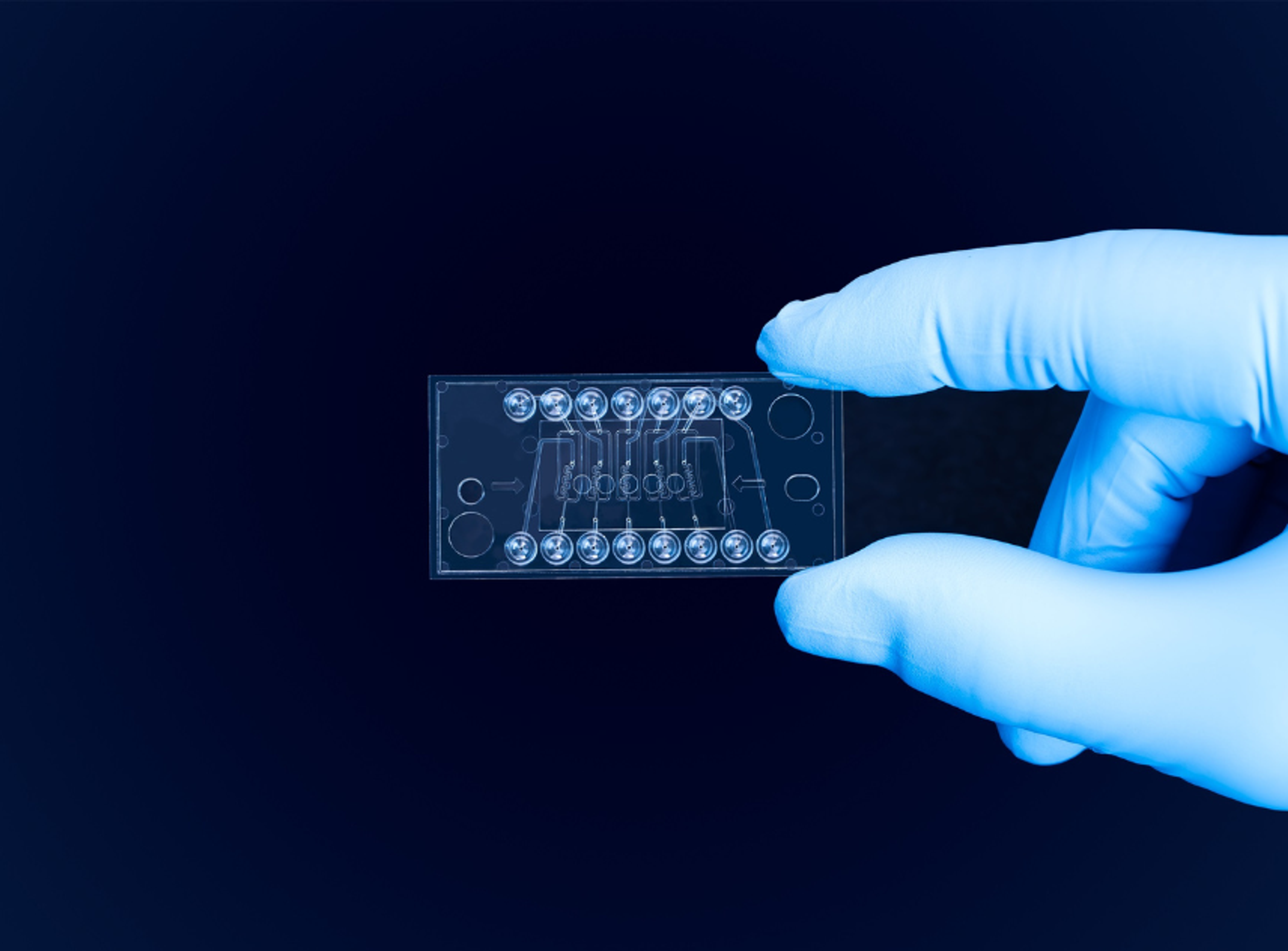 Refeyn’s new MassFluidix 2nd generation microfluidic chip enables rapid sample dilution and mass photometry measurement in each of its five channels.