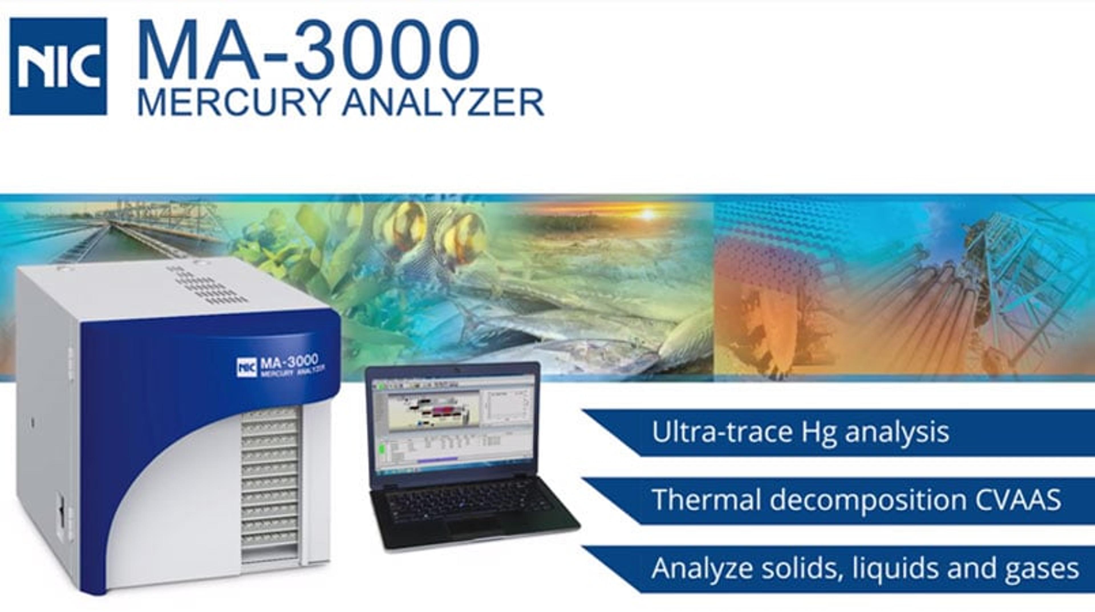 NIC MA-3000 Direct Thermal Decomposition Mercury Analyzer NIC MA-3000 Direct Thermal Decomposition Mercury Analyzer