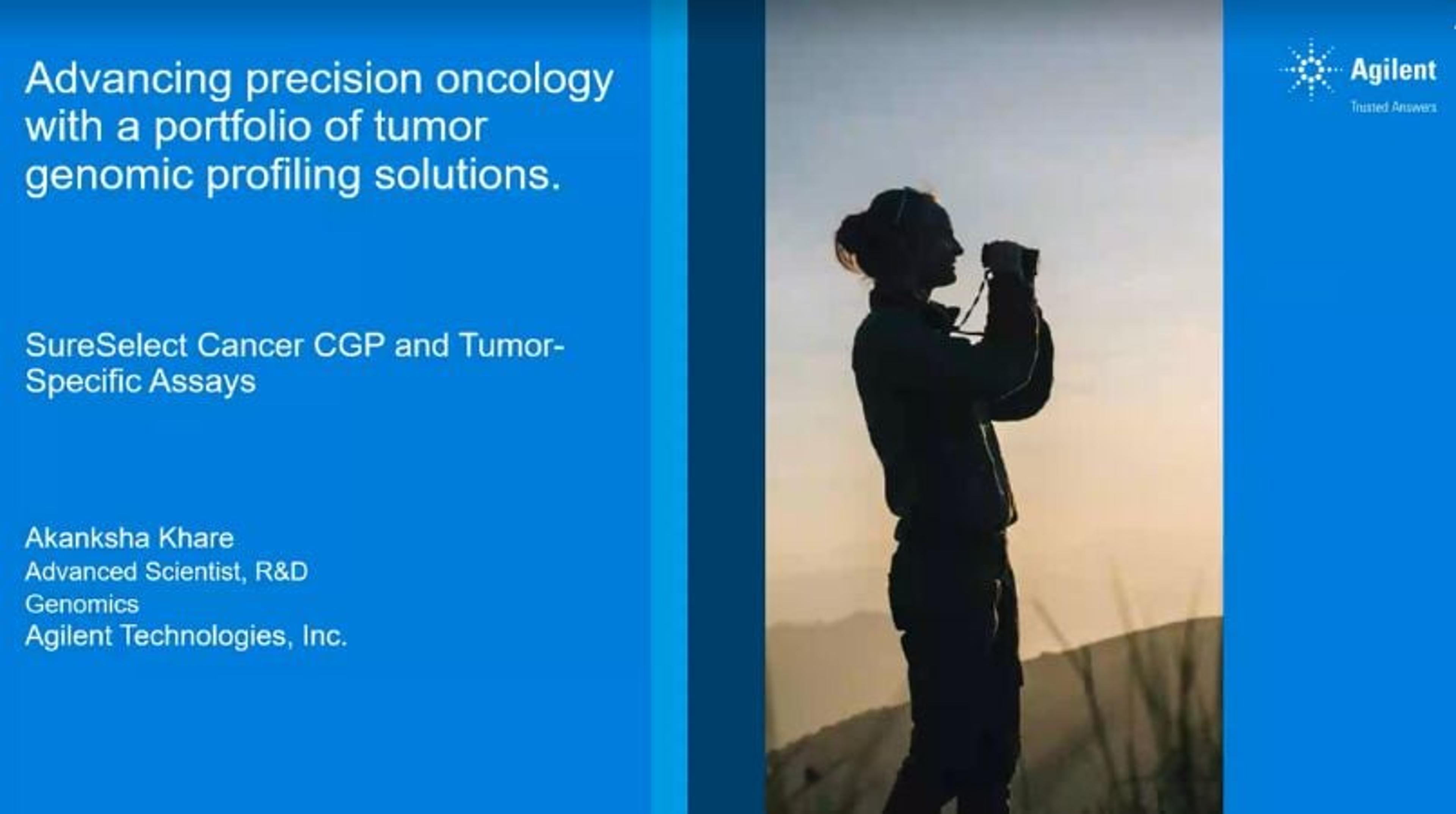 Advancing precision oncology with a portfolio of tumor genomic profiling solutions Advancing precision oncology with a portfolio of tumor genomic profiling solutions