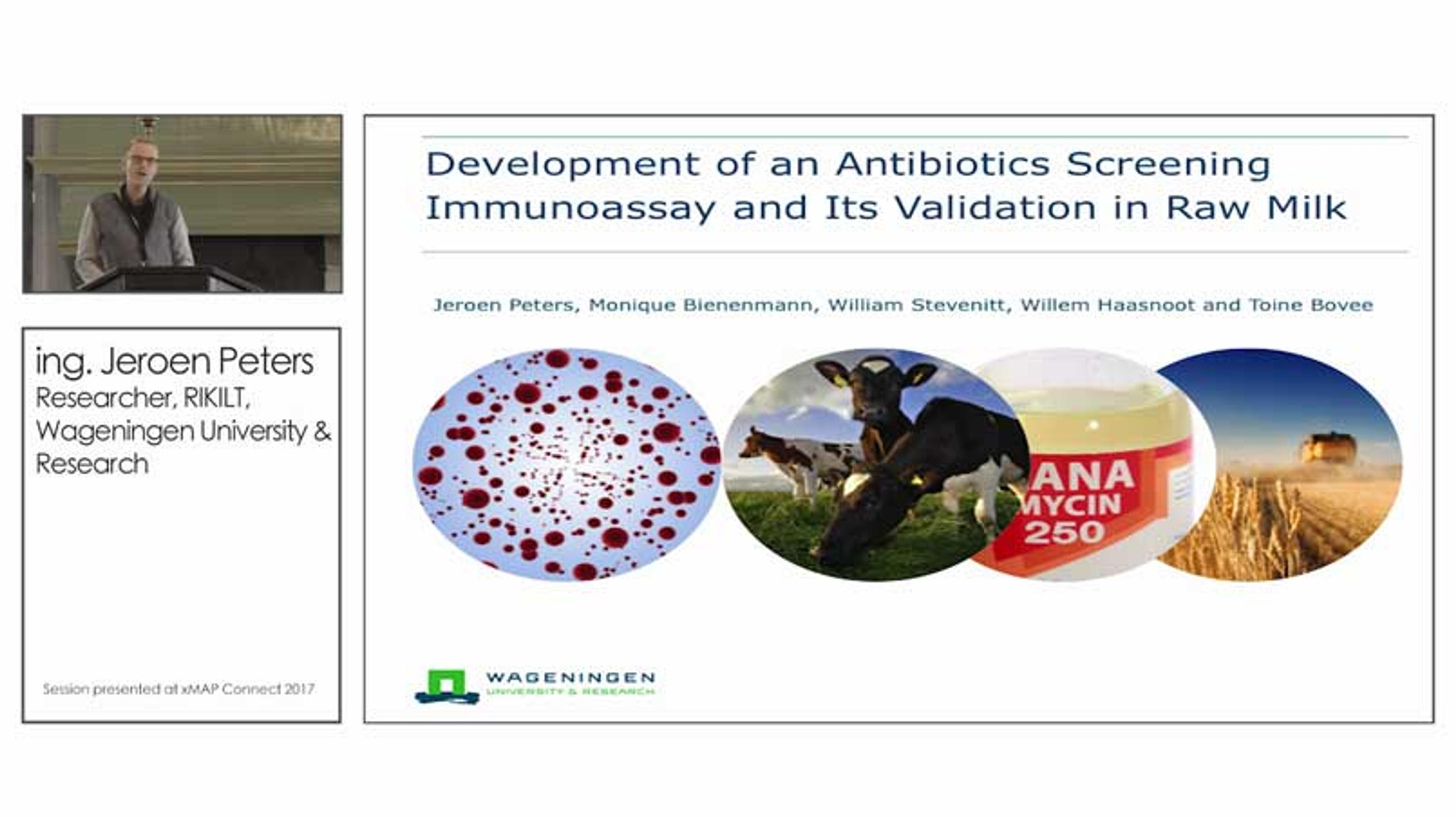 Multiplex Screening Assay Detects Antibiotics in Raw Milk Multiplex Screening Assay Detects Antibiotics in Raw Milk
