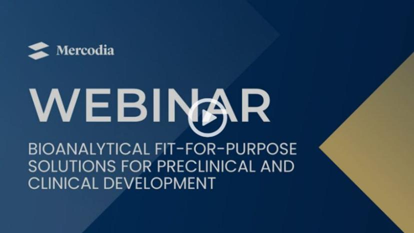 Bioanalytical fit-for-purpose solutions for preclinical and clinical development –Mercodia webinar