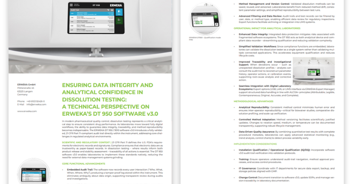 Ensuring data integrity and analytical confidence in dissolution testing