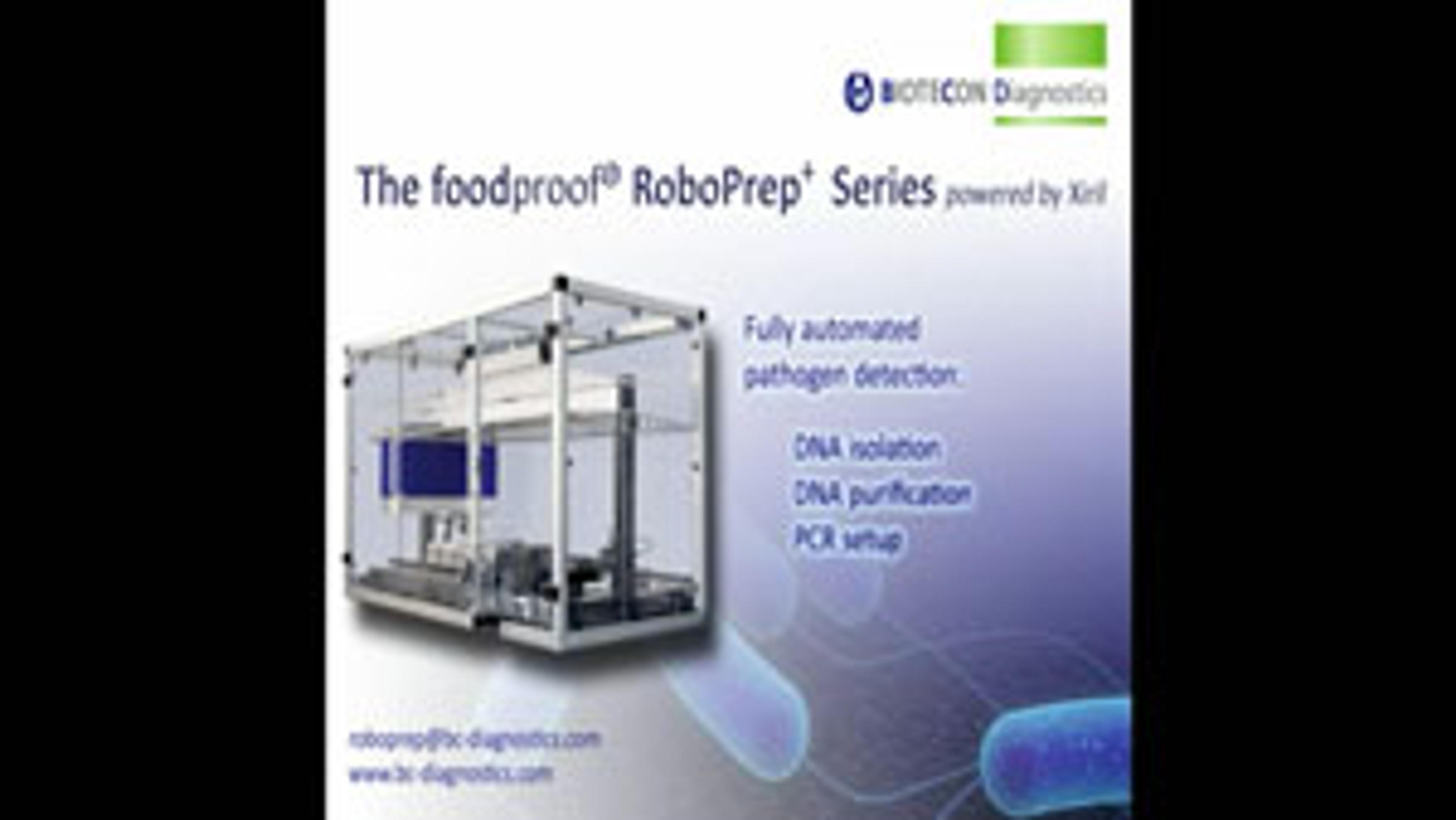Foodproof® RoboPrep+ Series from BIOTECON Diagnostics Foodproof® RoboPrep+ Series from BIOTECON Diagnostics