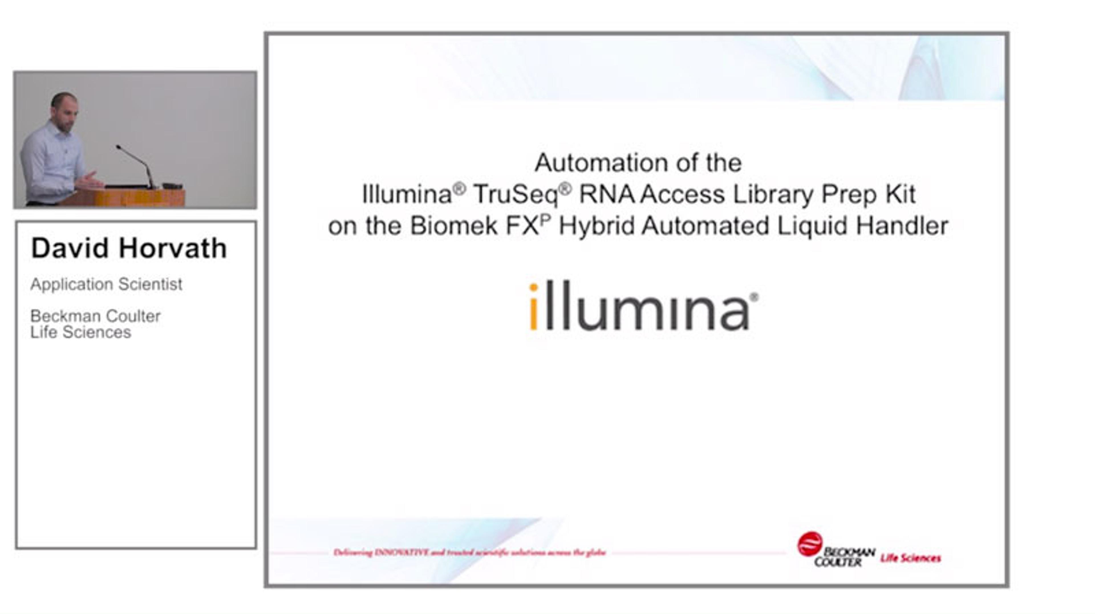 Beckman Coulter Mission Possible: Automating NGS Sample Prep for Challenging Samples and Niche Applications: Chapter Three Beckman Coulter Mission Possible: Automating NGS Sample Prep for Challenging Samples and Niche Applications: Chapter Three