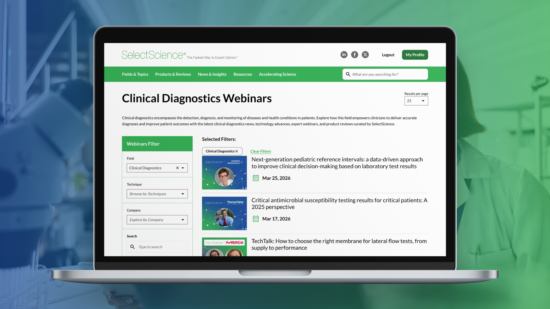 SelectScience is proud to support the global community of lab professionals and scientists.