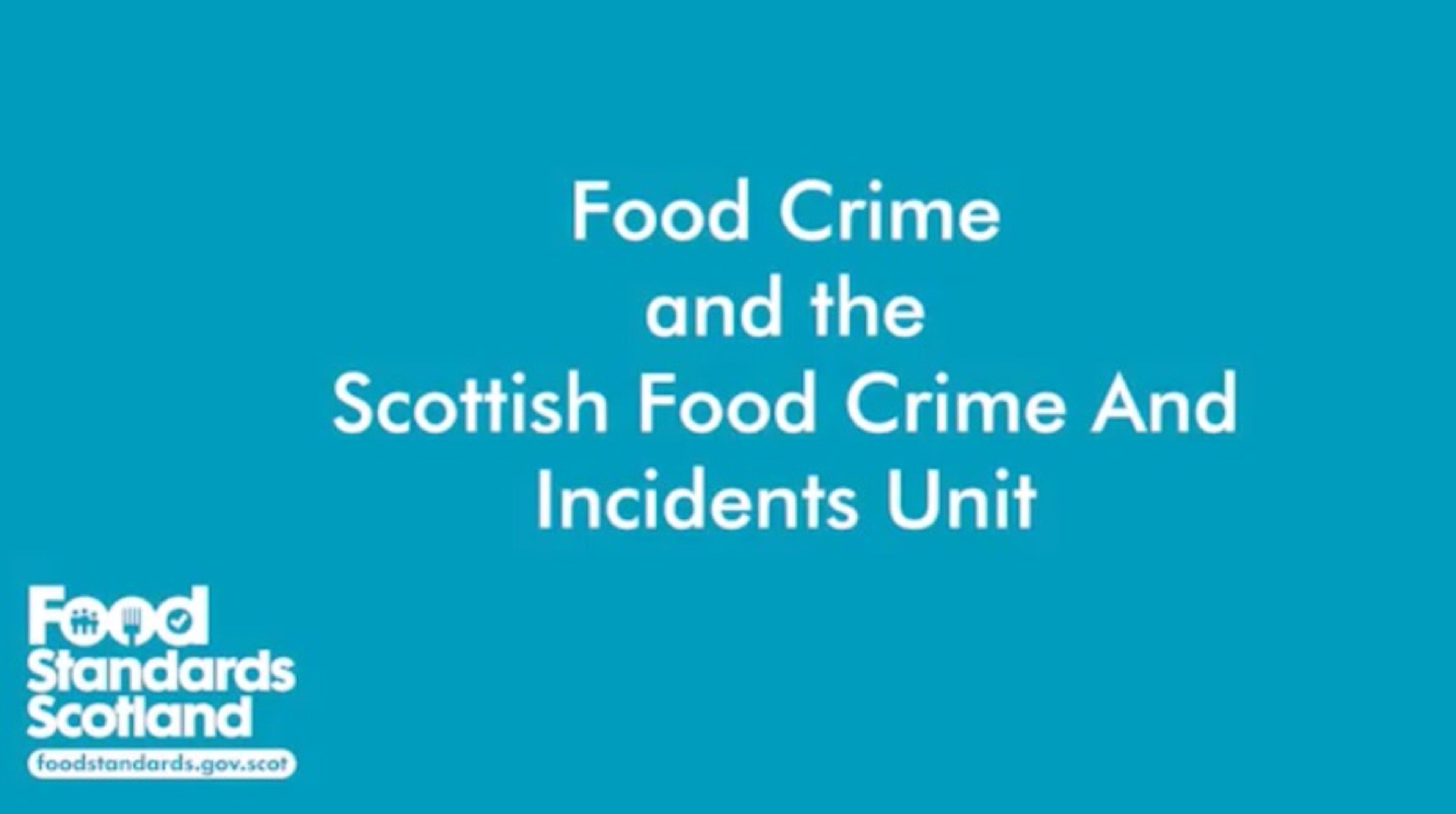 Food Crime Q&A Food Crime Q&A