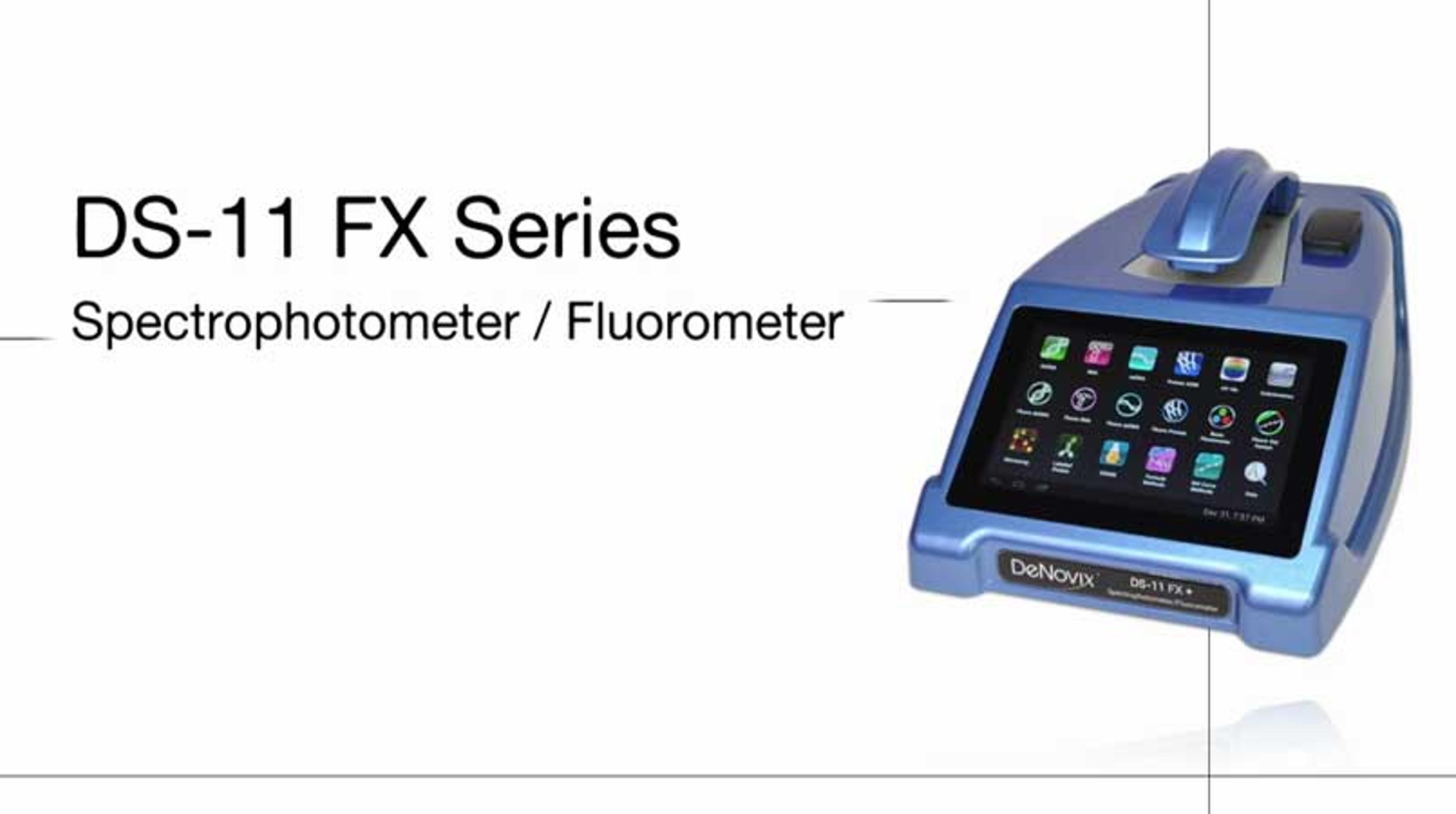 DeNovix DS 11 FX Quick Start Guide DeNovix DS 11 FX Quick Start Guide
