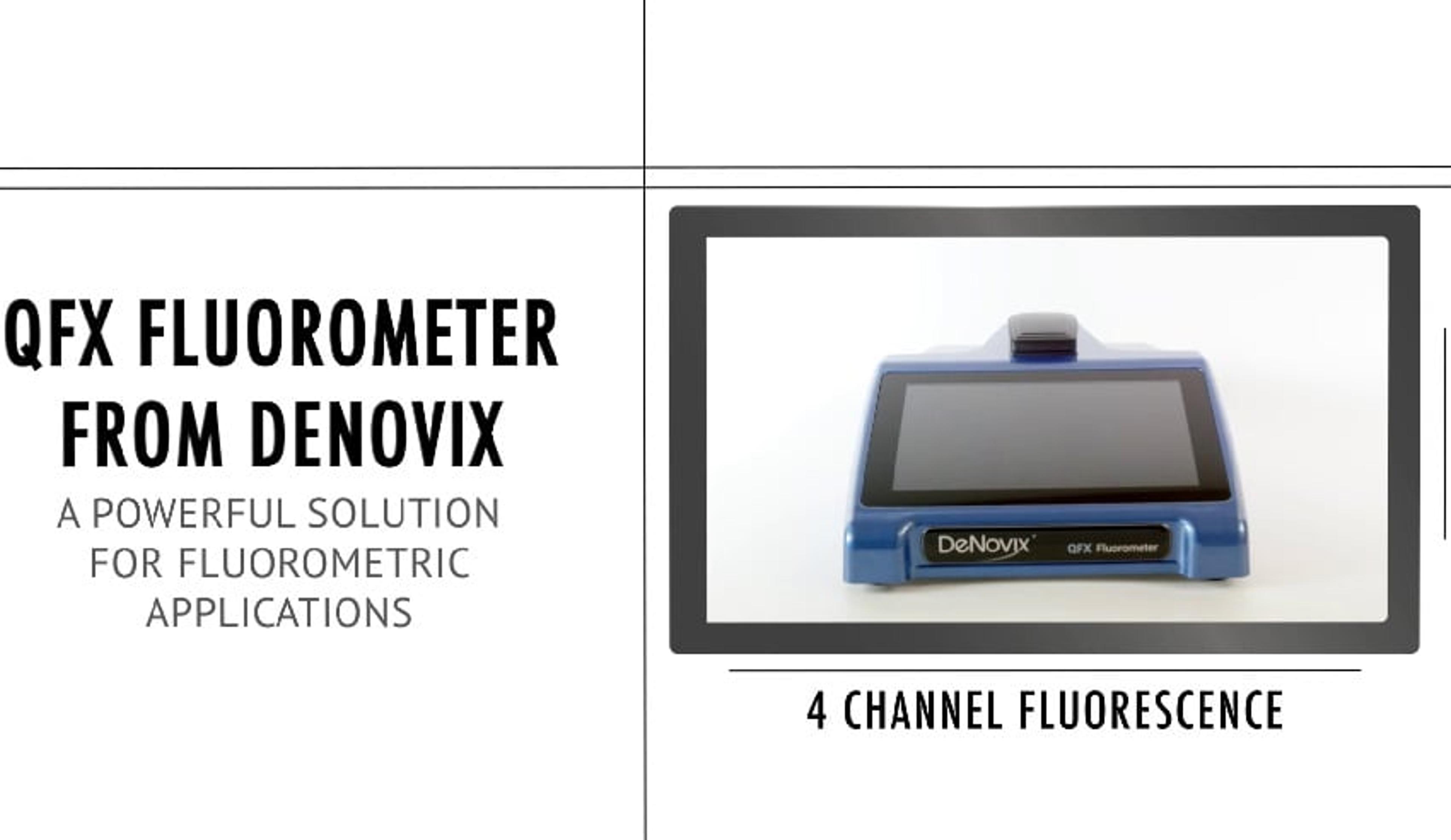 Meet the DeNovix QFX Fluorometer Meet the DeNovix QFX Fluorometer