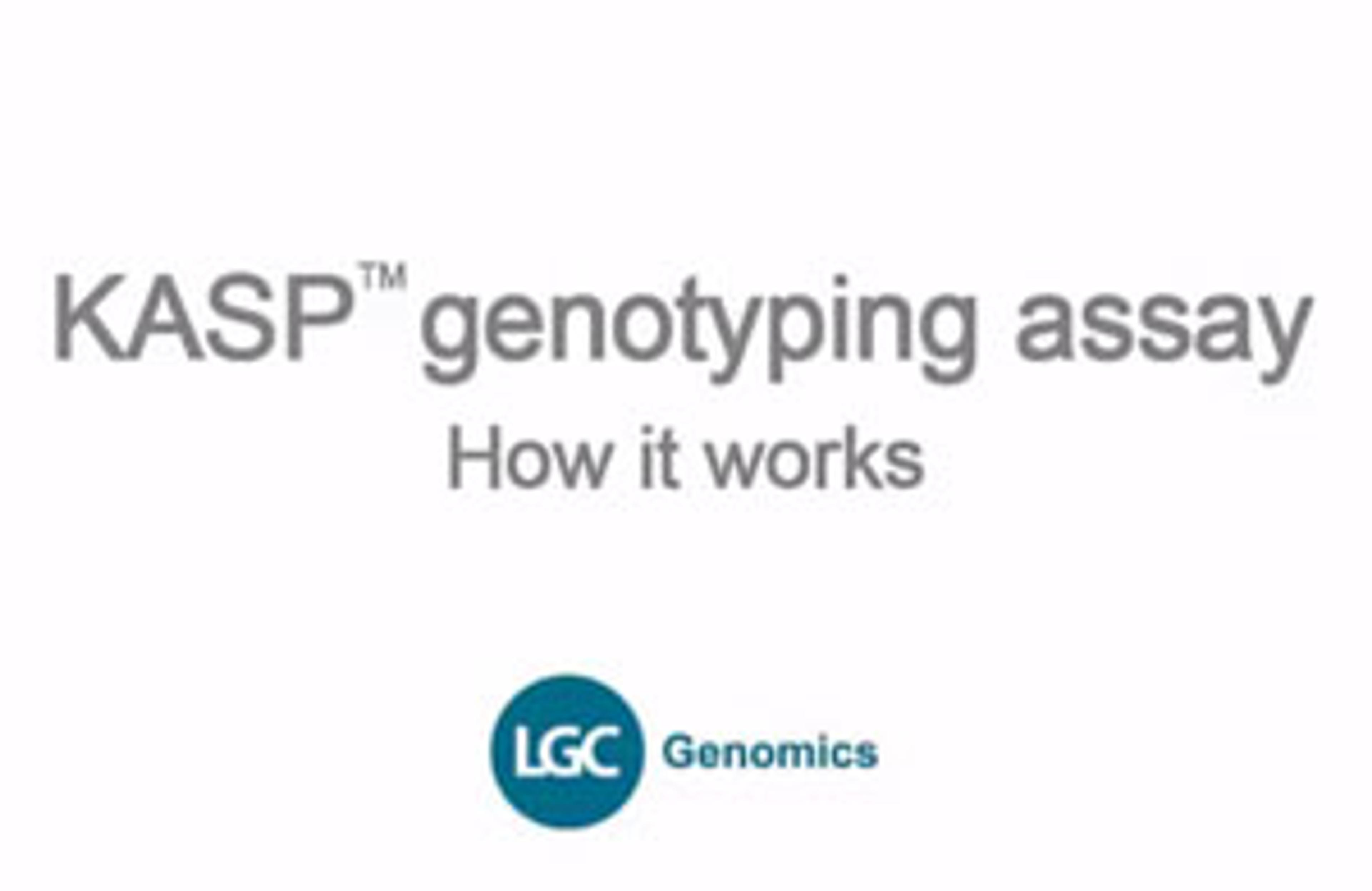 The KASP Genotyping Assay from LGC Genomics for Accurate, Flexible and Cost-Effective Genotyping The KASP Genotyping Assay from LGC Genomics for Accurate, Flexible and Cost-Effective Genotyping