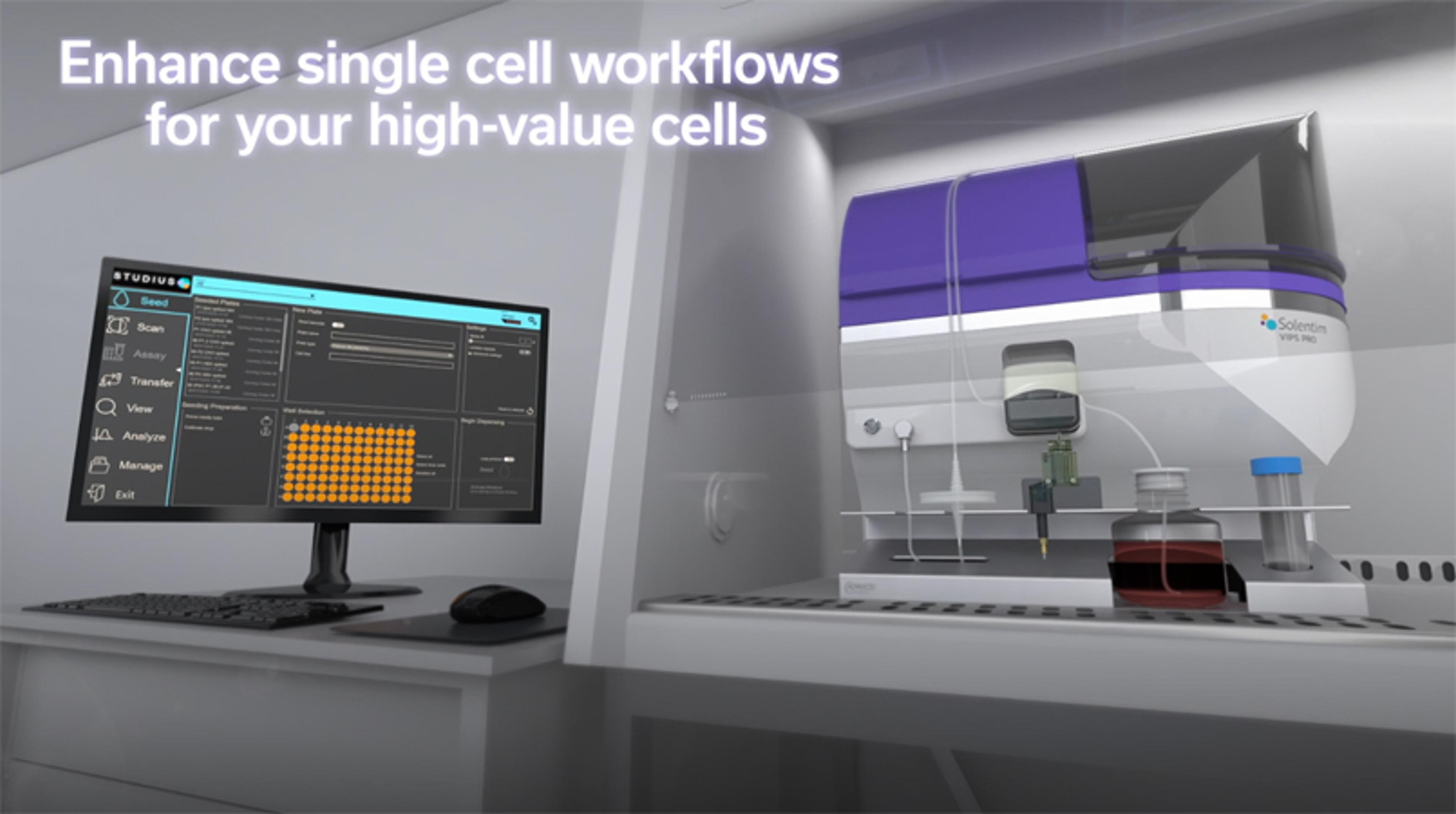 Solentim VIPS PRO: Elevate your single cell cloning workflows Solentim VIPS PRO: Elevate your single cell cloning workflows